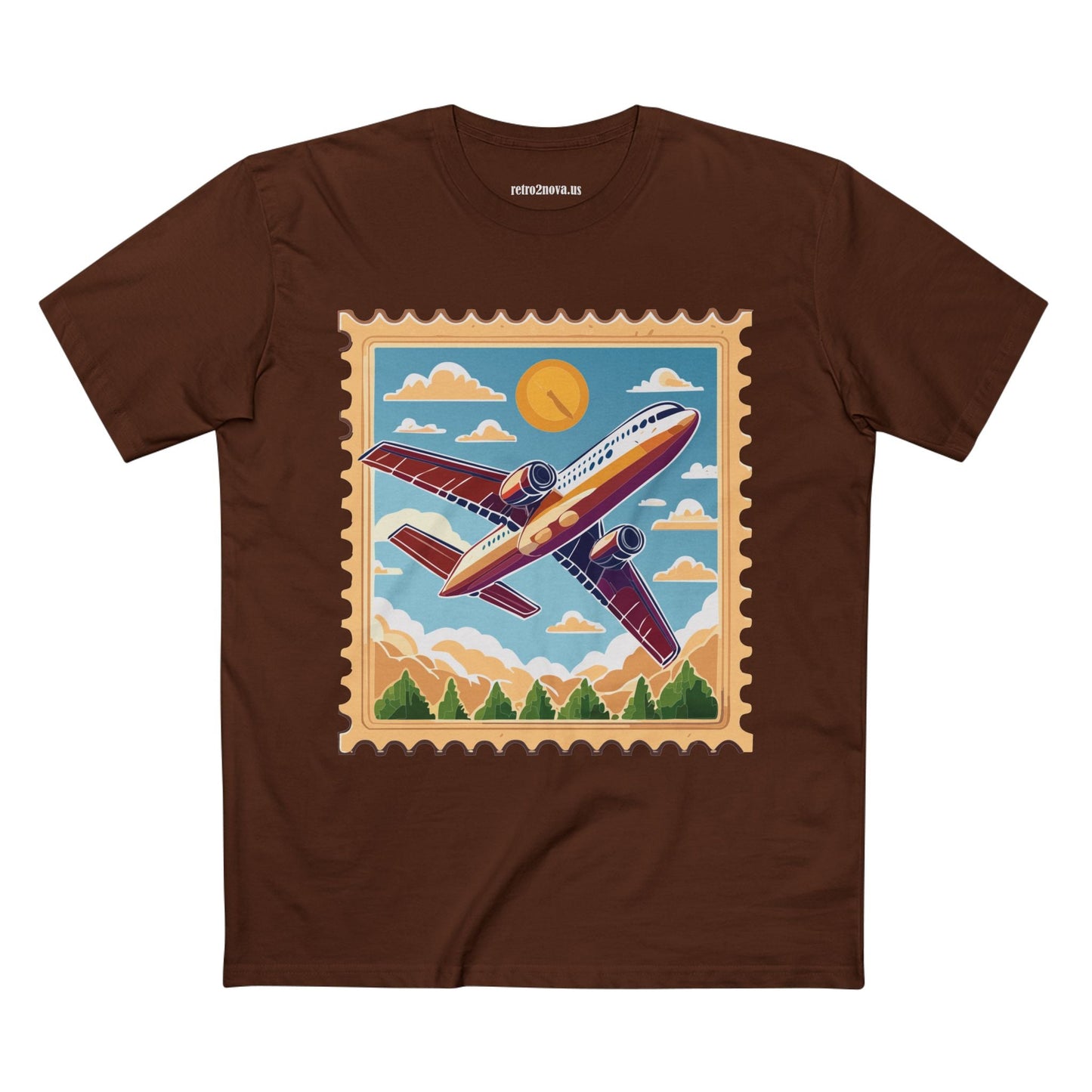 Postage Stamp Shirt Unisex Premium Cotton Tee With Original Art Design PS15 Premium Collection Tee