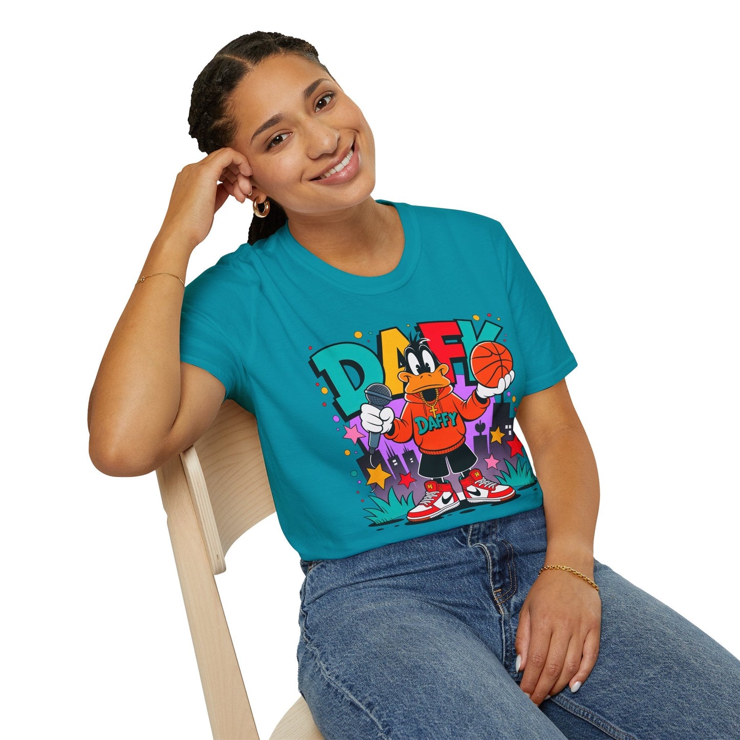 Funny Animals Cartoon T Shirt Unisex Graphic Tee Animation Shirt Softstyle Cotton
