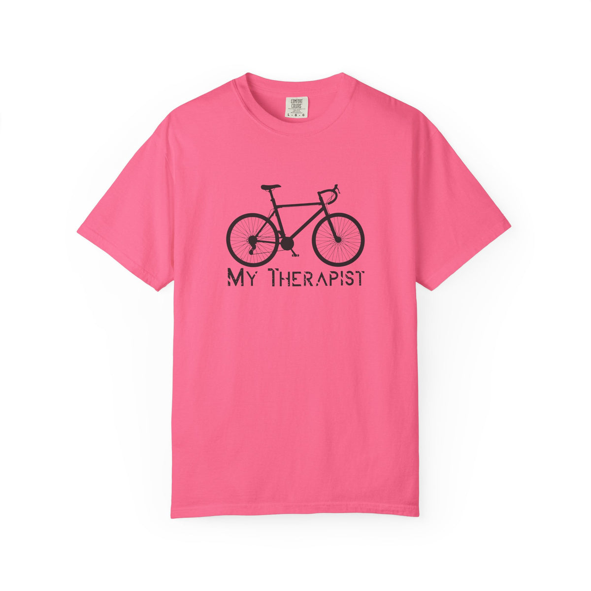 Bicycle My Therapist Bike Cycling Unisex Comfort Colors Garment-Dyed Heavyweight 100 Cotton Art Design T-Shirt w59