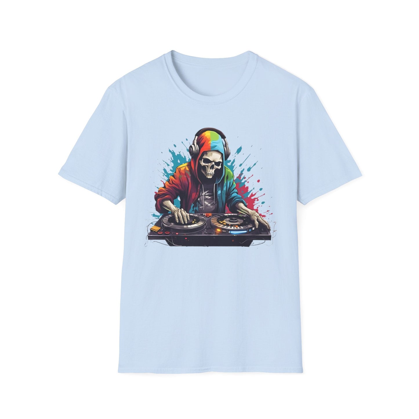 Skull Graphic Unisex Cotton T-shirt with Skeleton Artwork Design 8