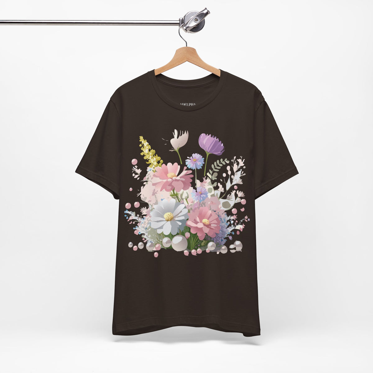 Floral Graphic Tee Shirt - Bella+Canvas Unisex 100 Cotton 21