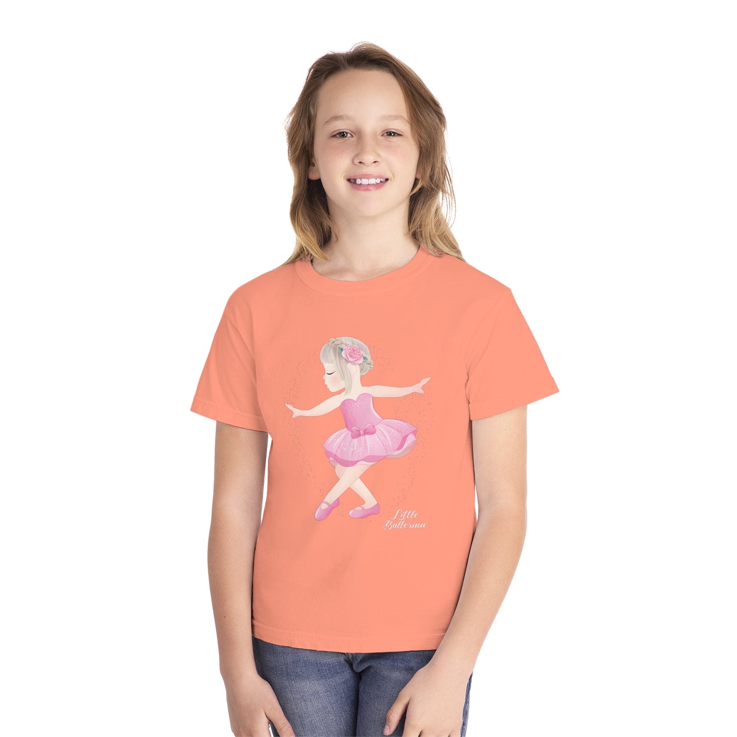 Youth Tee Shirt with Little Ballerina