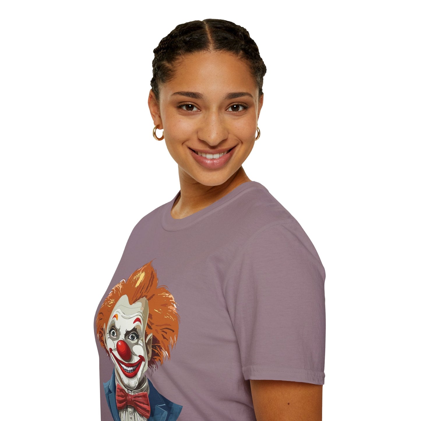 Clown Shirt Unisex Funny Man Circus Tee Softstyle Gildan 64000 Short Sleeve Shirt Premium