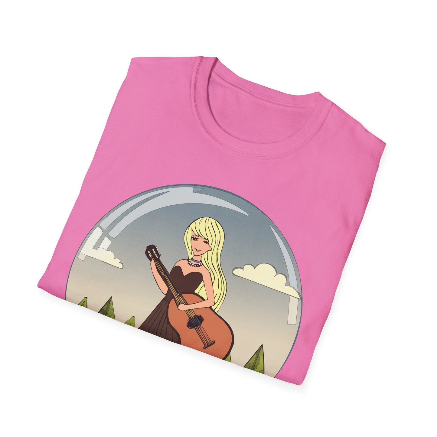 Womens Graphic T Shirt Art Design Tee Softstyle 100 Percent Ring Spun Cotton Short Sleeve