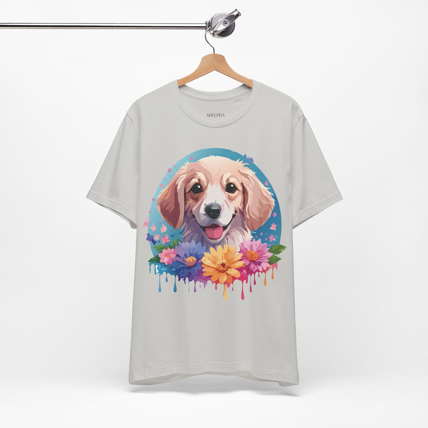 Dog Shirt Unisex Graphic Tee With Original Adelpha Artwork Jersey Short Sleeve Casual Look