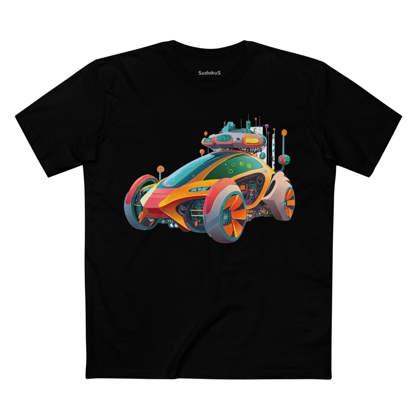 Car Graphic Unisex 100 Cotton Staple Tee 24