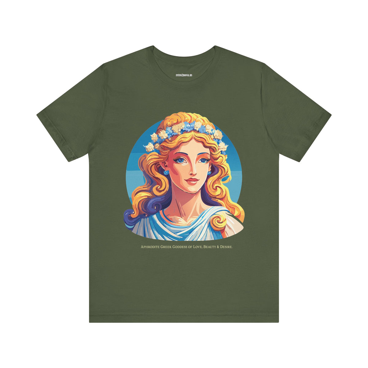Goddess Graphic Unisex Cotton Bella+Canvas Tee with Aphrodite