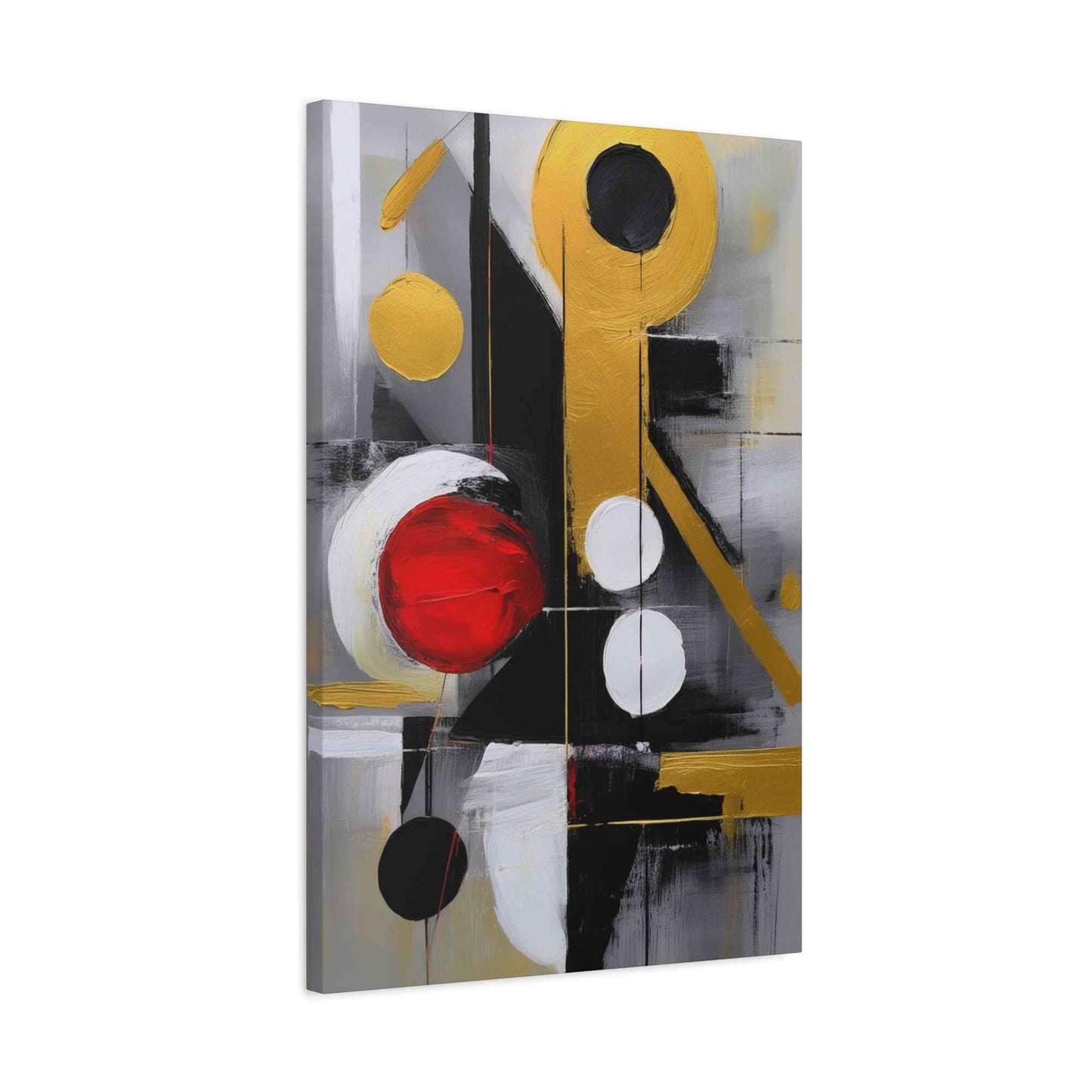 Red Abstract Painting Print Canvas 20x24,20x30,24x30, 24x32,24x36,30x40, 32x48,36x48,40x60 Pine-Wood Inner Frame ABS-24