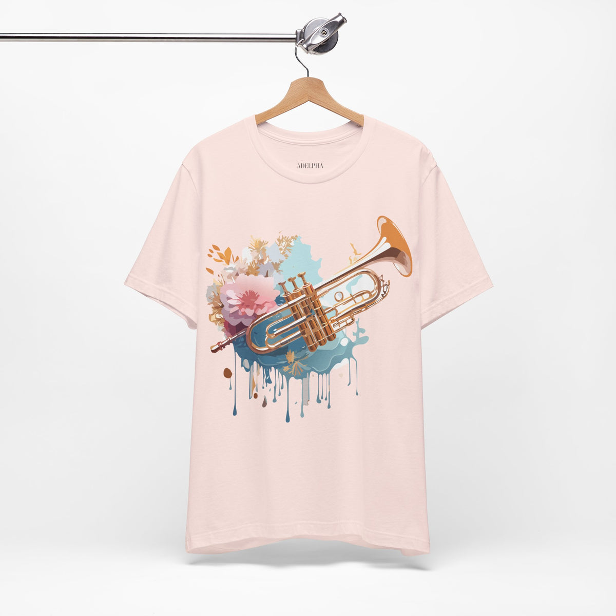 Music Graphic Unisex Cotton Bella+Canvas Tee with Art Design m161