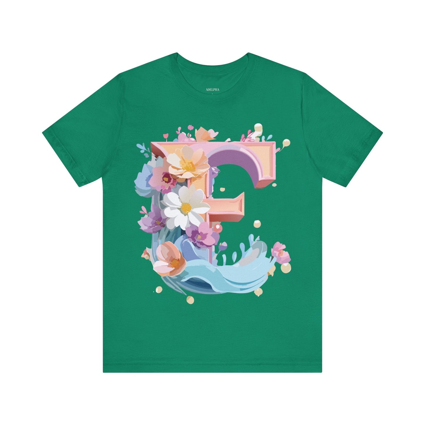 Unisex Letter E Graphic  Vintage Inspired Artwork Tee For Everyday Wear