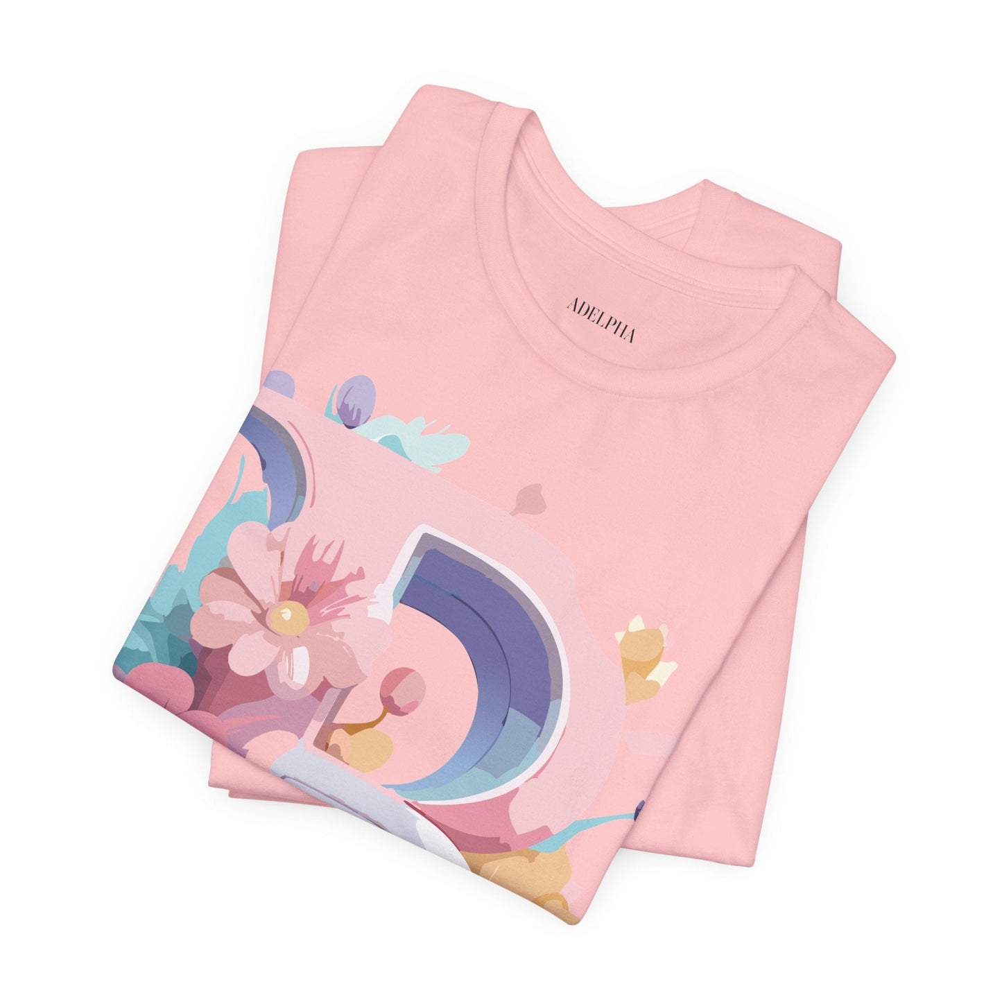 Letter B Shirt Unisex Graphic Tee By Adelpha With Vintage Inspired Artwork Short Sleeve