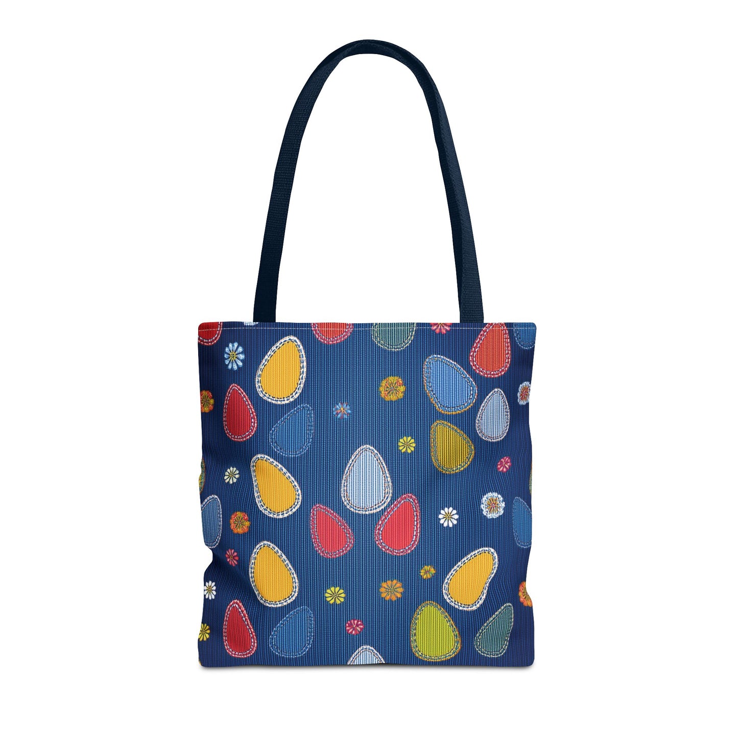Easter Graphic Design Denim Fabric Imitation Print Unisex Canvas Bag Poly Spun 3 Sizes Tote Bag 204-13