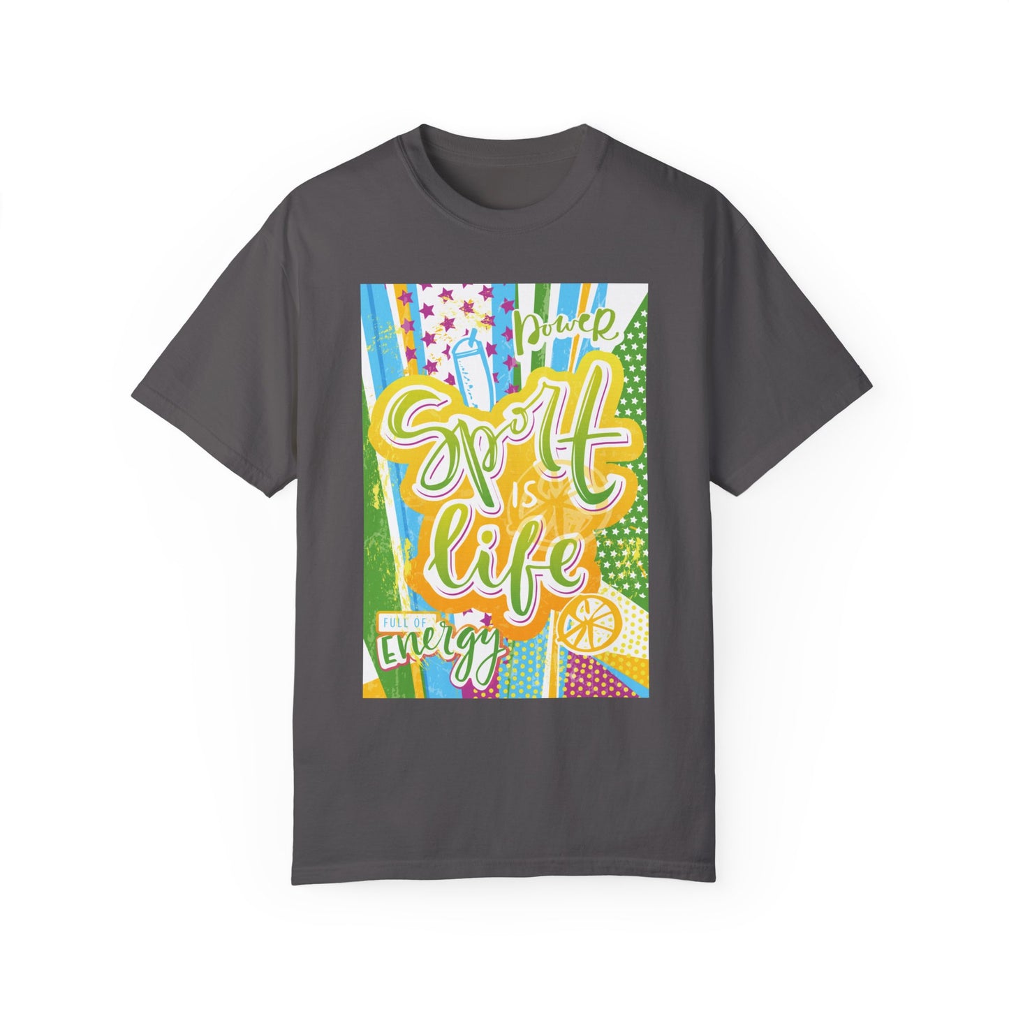 Unisex-T-Shirt mit Sports-Art-Design