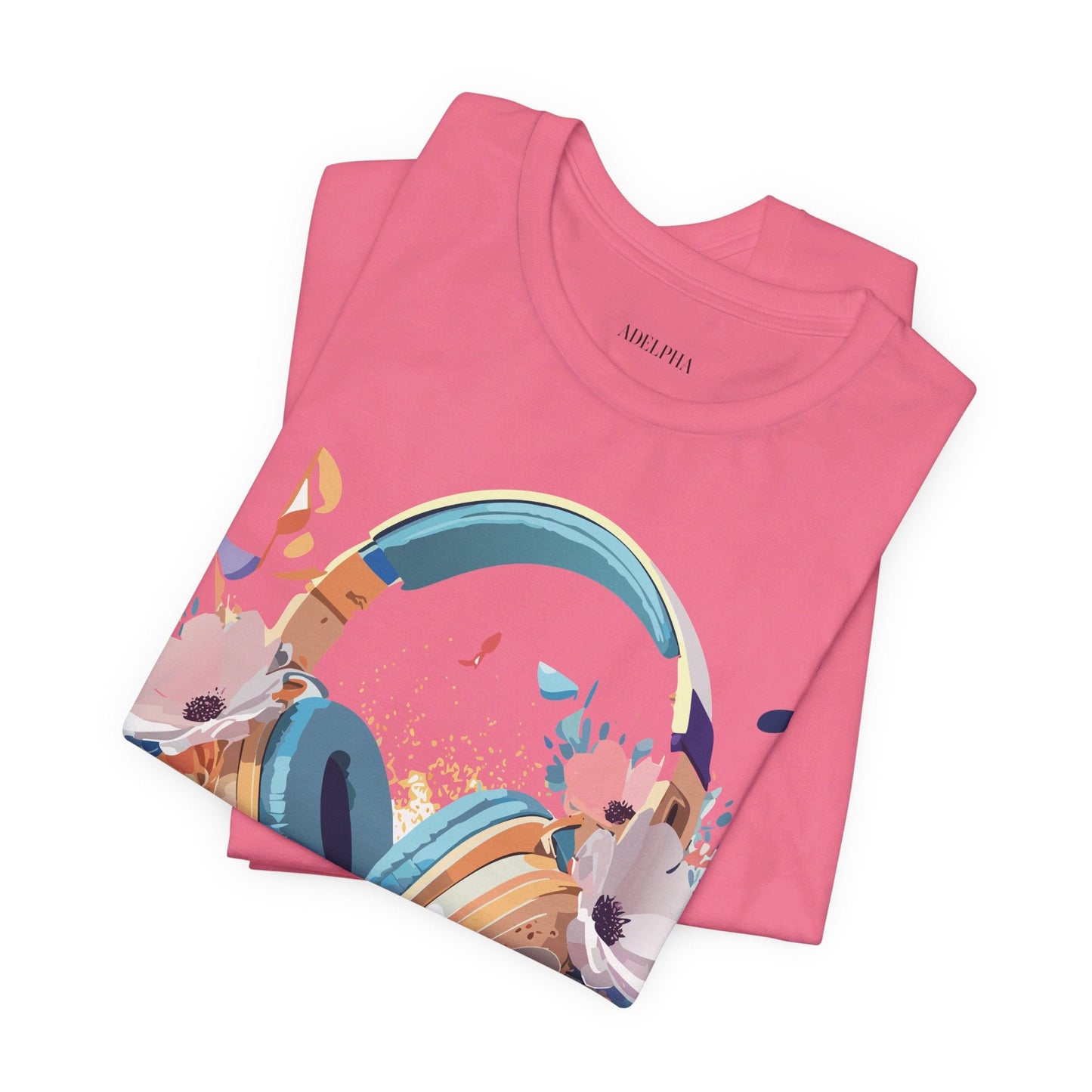 Adelpha Graphic Unisex Music T Shirt With Vintage Inspired Artwork Short Sleeve Tee
