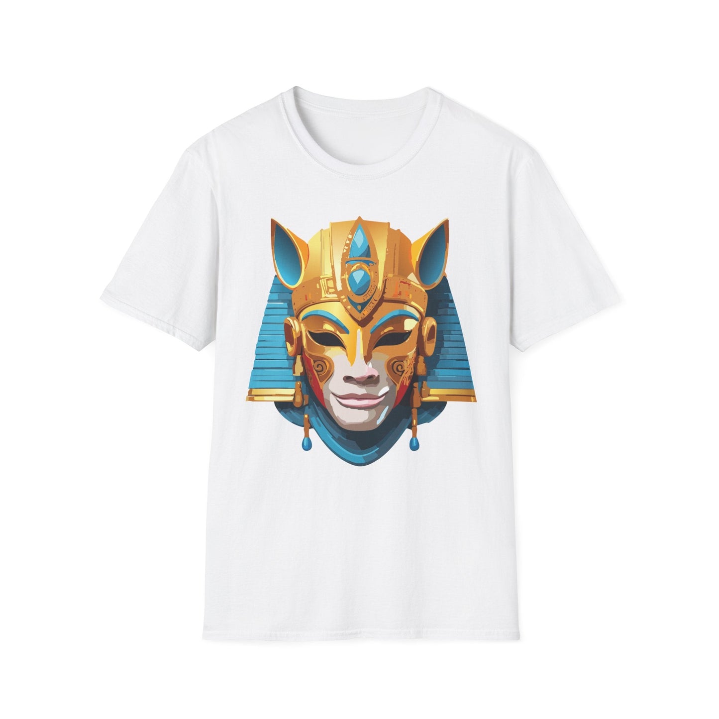 Mask Tee Shirt Unisex Gildan SoftStyle 64000 Cotton T Shirt Masquerade Design Art Graphic