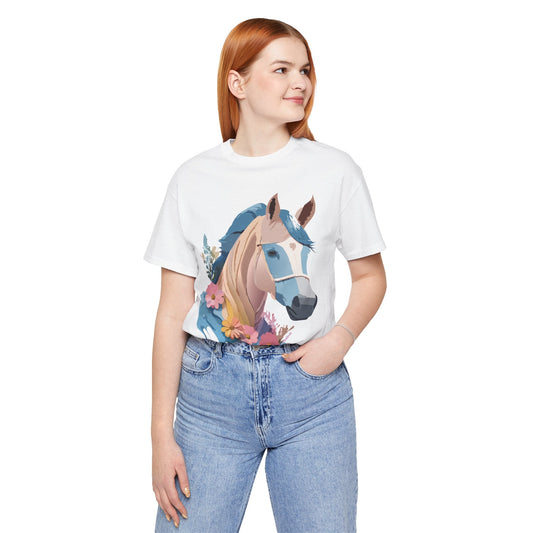 Horse Graphic Unisex 100 Cotton Vintage Animal Art T-Shirt 13
