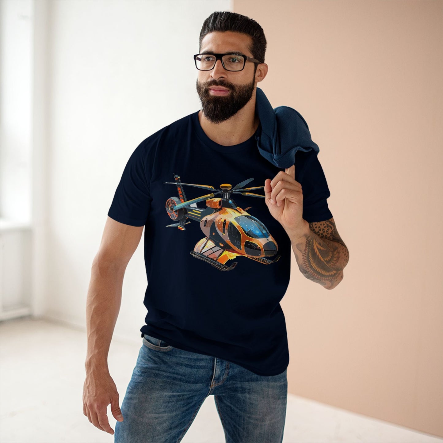 Chopper Graphic Unisex 100 Cotton Staple Tee 6