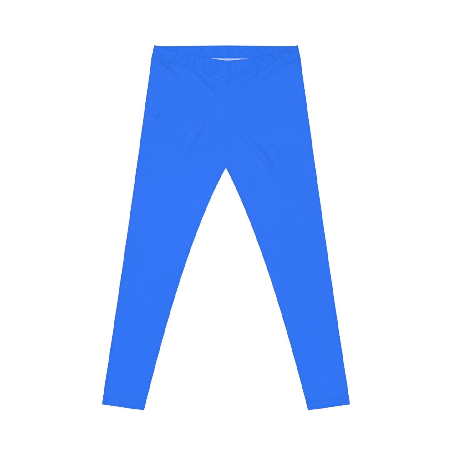 Crayola Blue Color Women's Poly-Span Casual Leggings XS-2XL