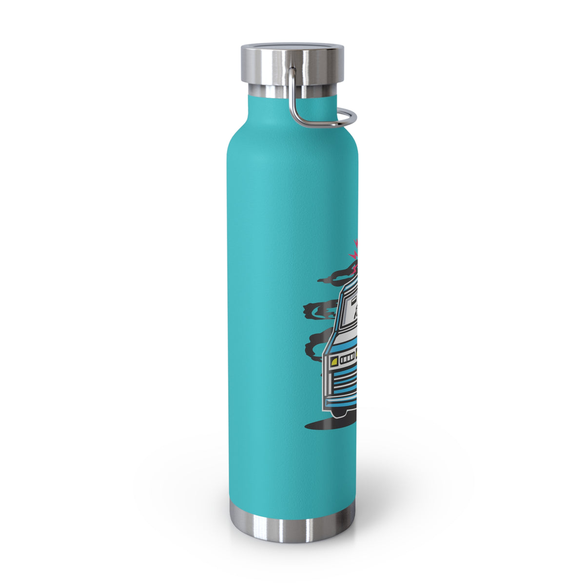 22oz Copper Insulated Water Bottle with Cartoon Design - CV95