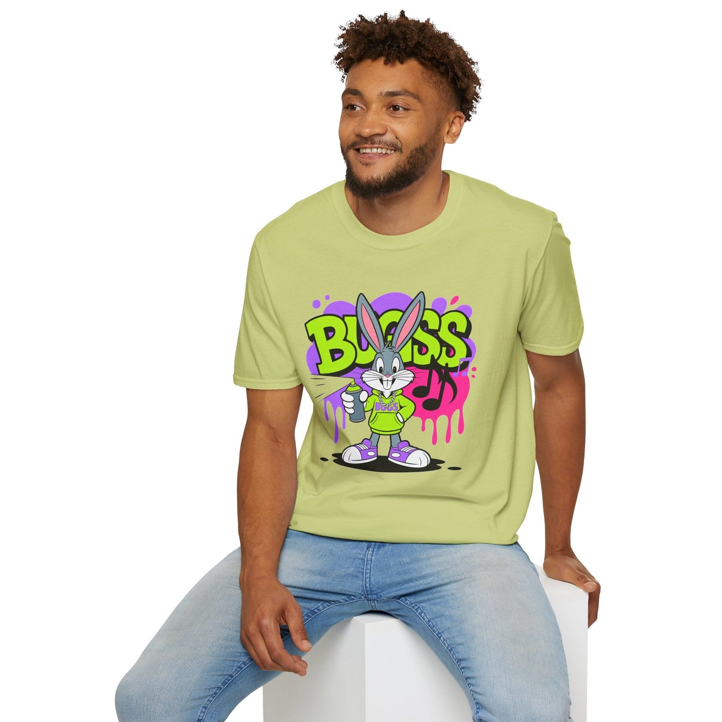 Cartoon T Shirt With Animation Unisex Funny Animals Tee Softstyle Gildan 64000 Apparel