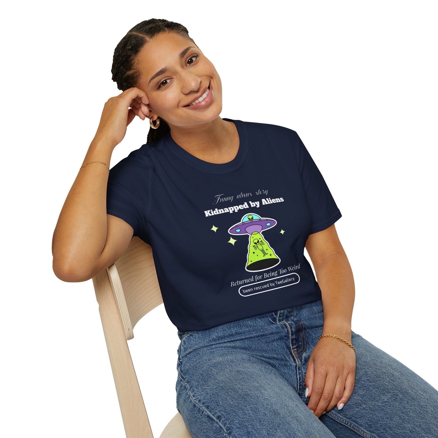 Alien Abduction Graphic Tee  Kidnapped by Aliens Funny UFO Shirt