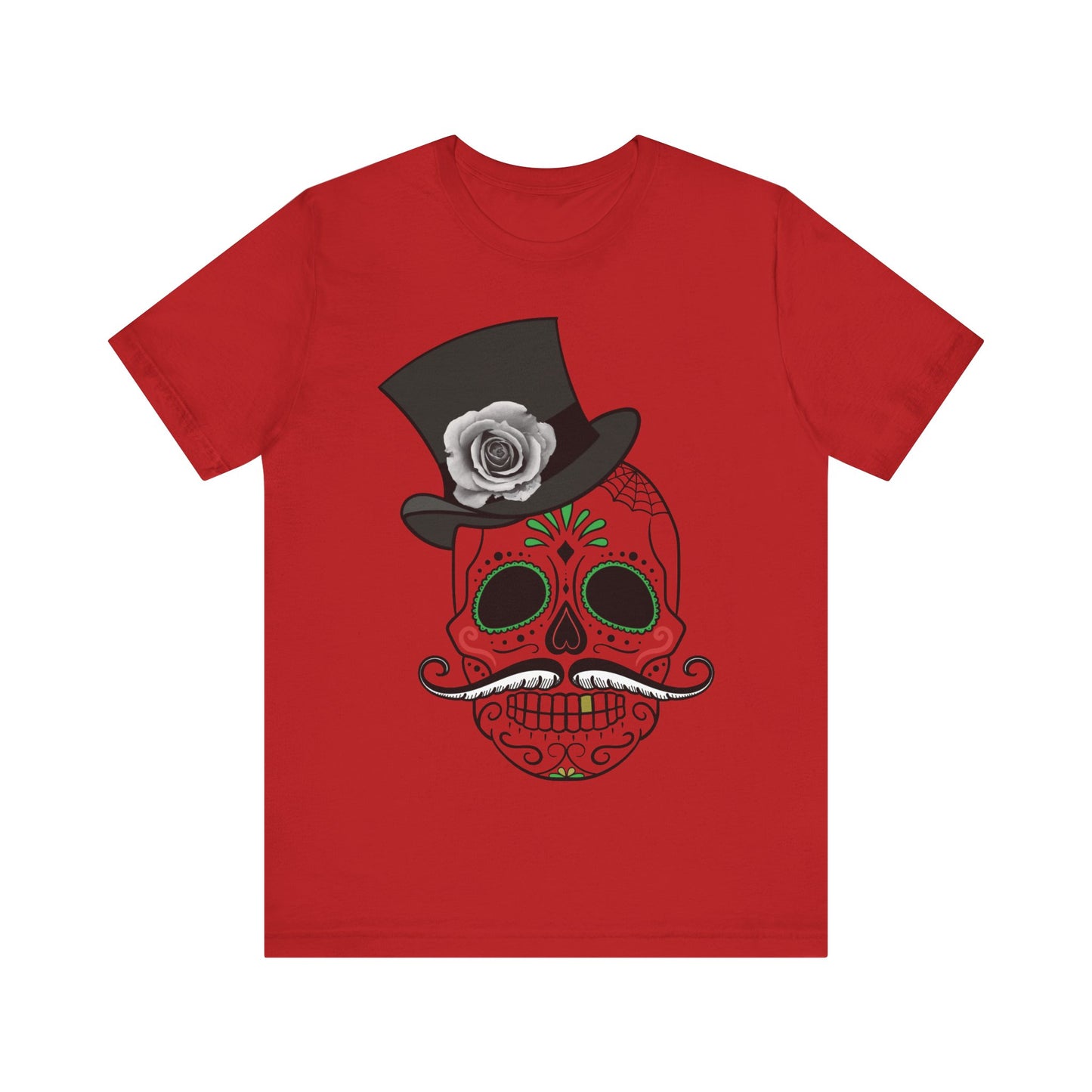 Unisex Cotton Tee Shirt with Skull