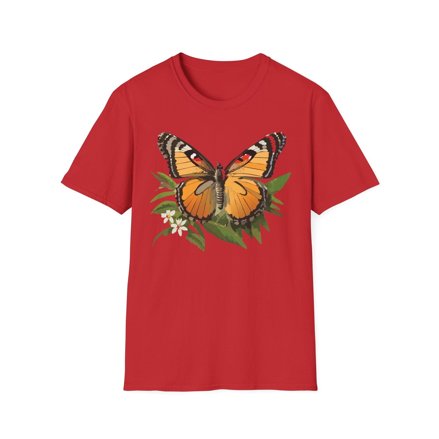 Monarch Butterfly Shirt Unisex Softstyle Tee 100 Percent Ring Spun Cotton Gildan 64000