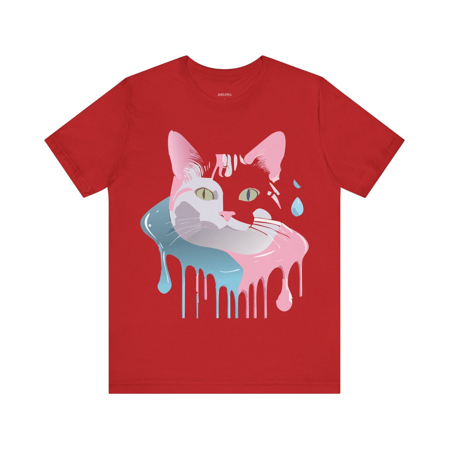 Cat Graphic Tee Unisex Short Sleeve T Shirt Adelpha Vintage Inspired Design