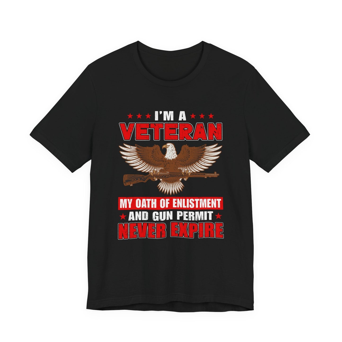 Army Veteran Patriotic Graphic Design Unisex Cotton T-Shirt v35