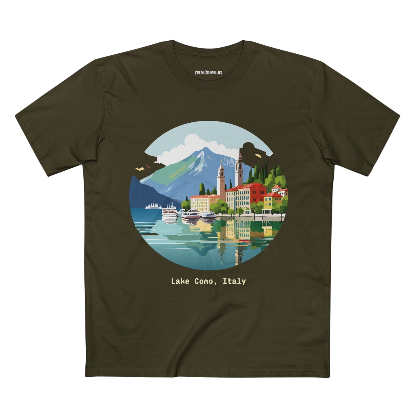 Italy Travel Shirt Unisex Tourist Tee With Original Retro2Nova Art Design Premium Cotton Comfort