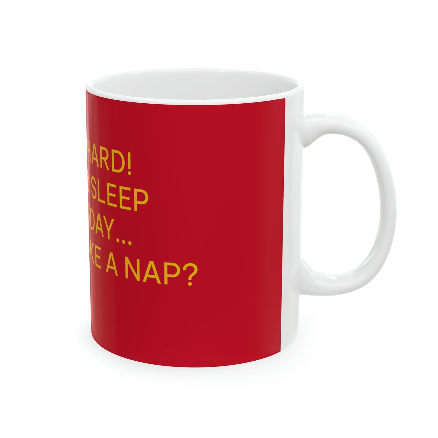 Coffee & Tea Mug with funny Words Art Design