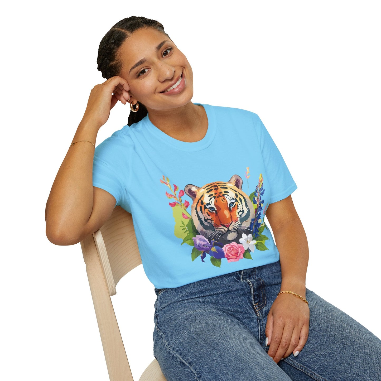 Tiger Shirt Unisex Gildan Softstyle Tee 100 Percent Ring Spun Cotton