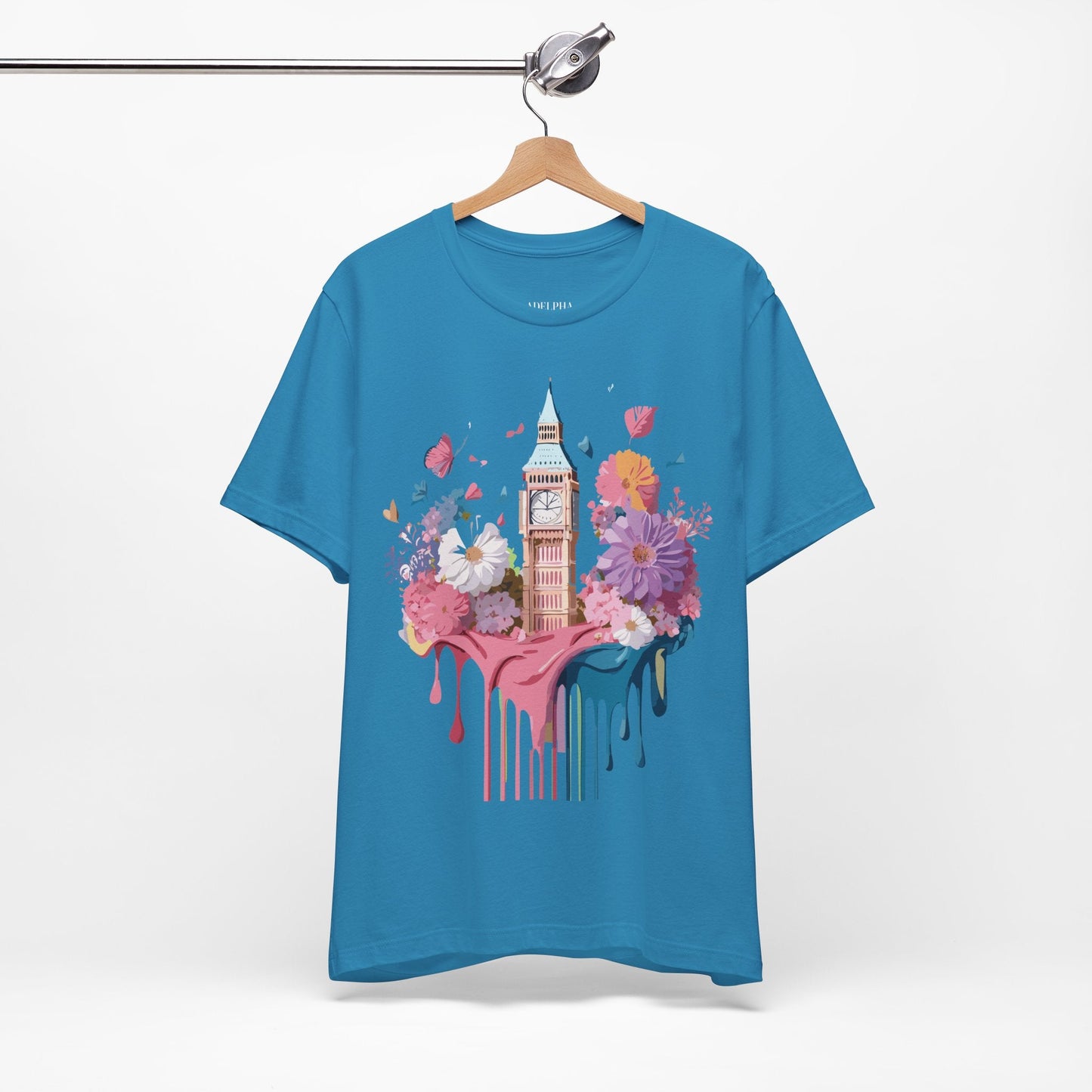 London Tourist Unisex Graphic Tee Vintage Inspired Art Jersey Short Sleeve