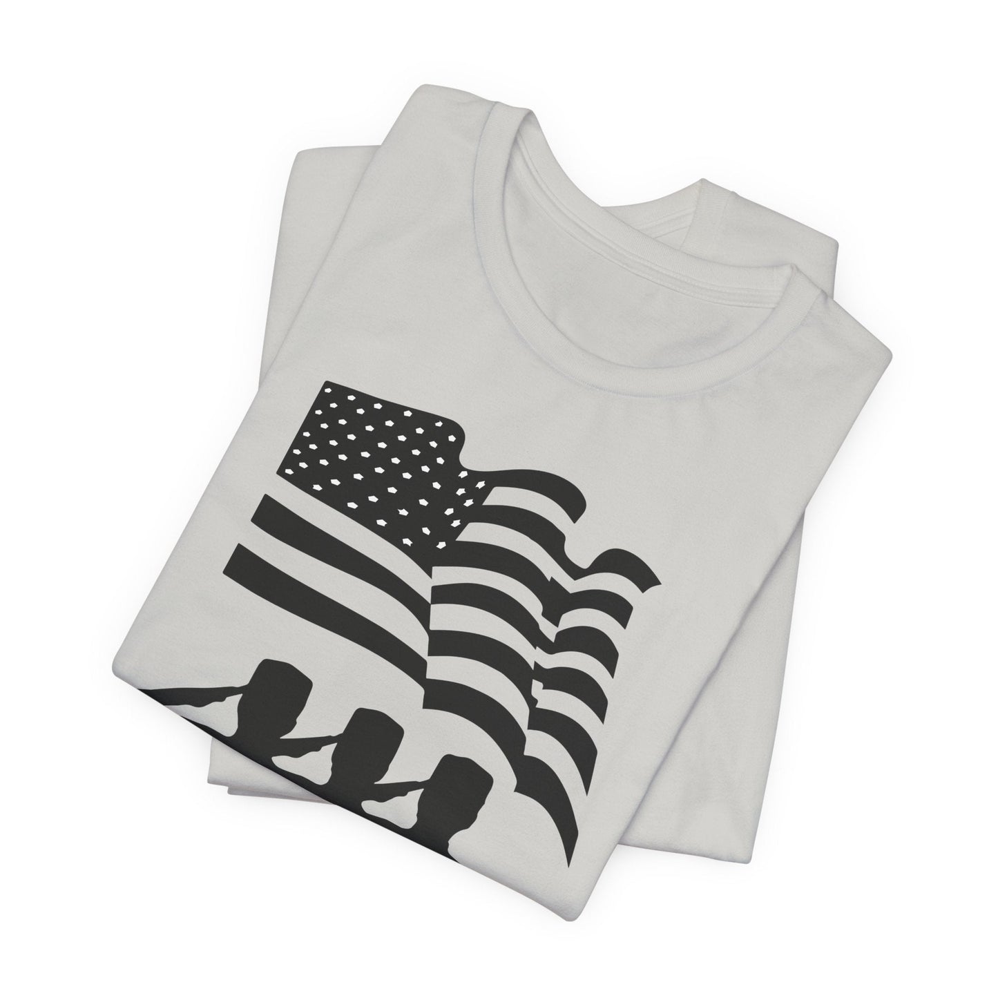 Army Veteran Patriotic Graphic Design Unisex Cotton T-Shirt v51