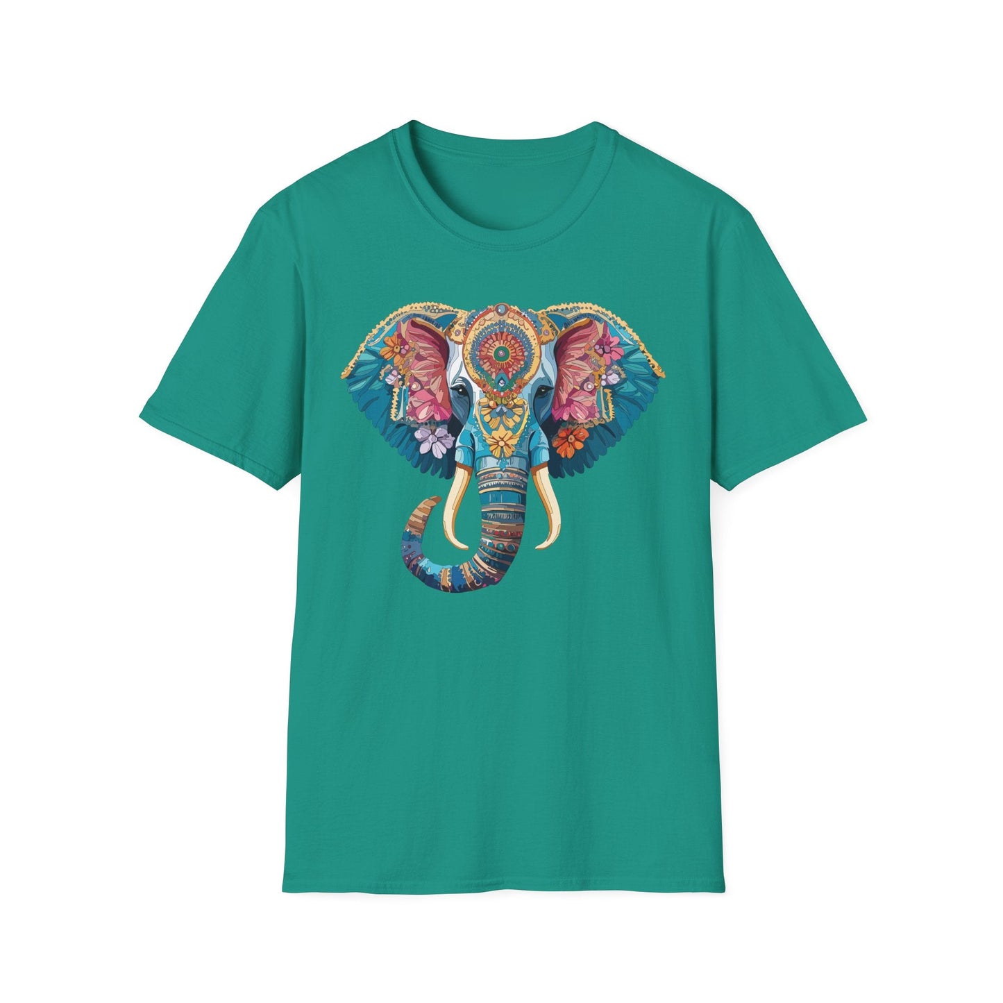 Unisex Elephant Graphic T Shirt Cartoon Elephant Tee Gildan Softstyle 64000 Premium Cotton