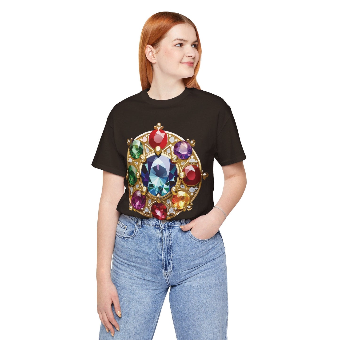 Jewelry Graphic Unisex 100 Cotton Vintage Treasure Art T-Shirt 39