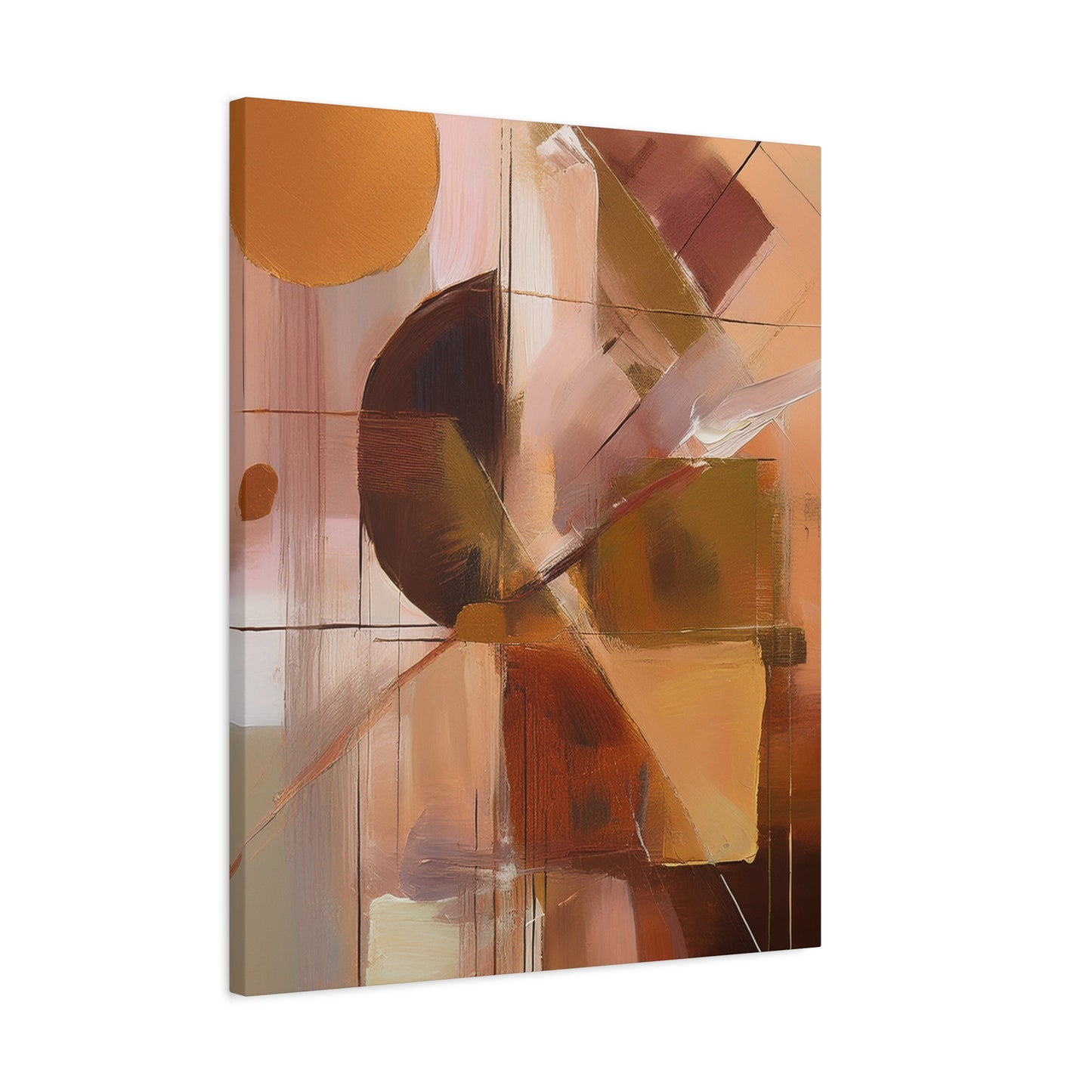 Abstract Geometric Painting Print Canvas 20x24,20x30,24x30 24x32,24x36,30x40 32x48,36x48,40x60 Pine-Wood Inner Frame ABS-50