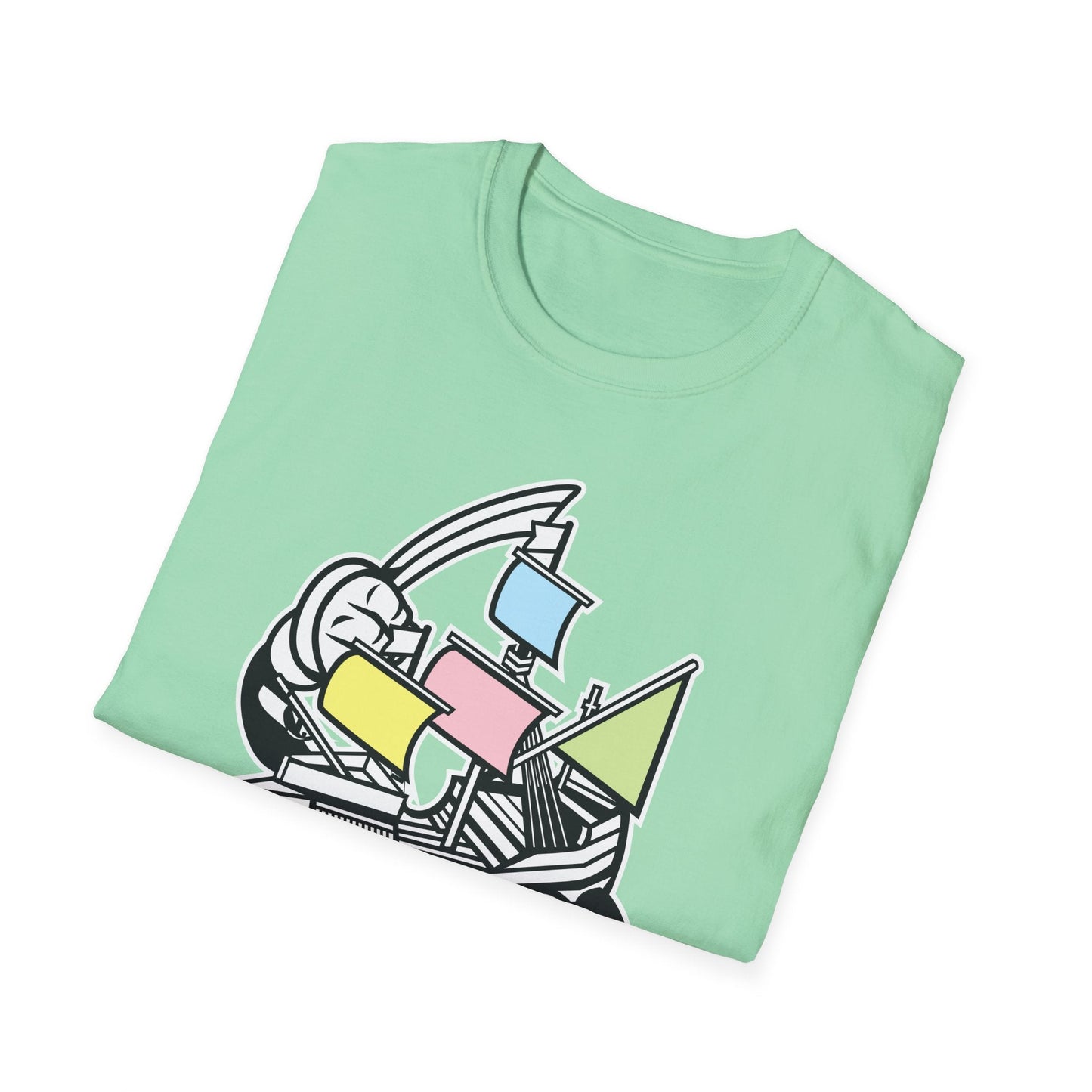 Cartoon T Shirt Animation Tee Funny Unisex Gildan Softstyle 64000 Short Sleeve Cotton