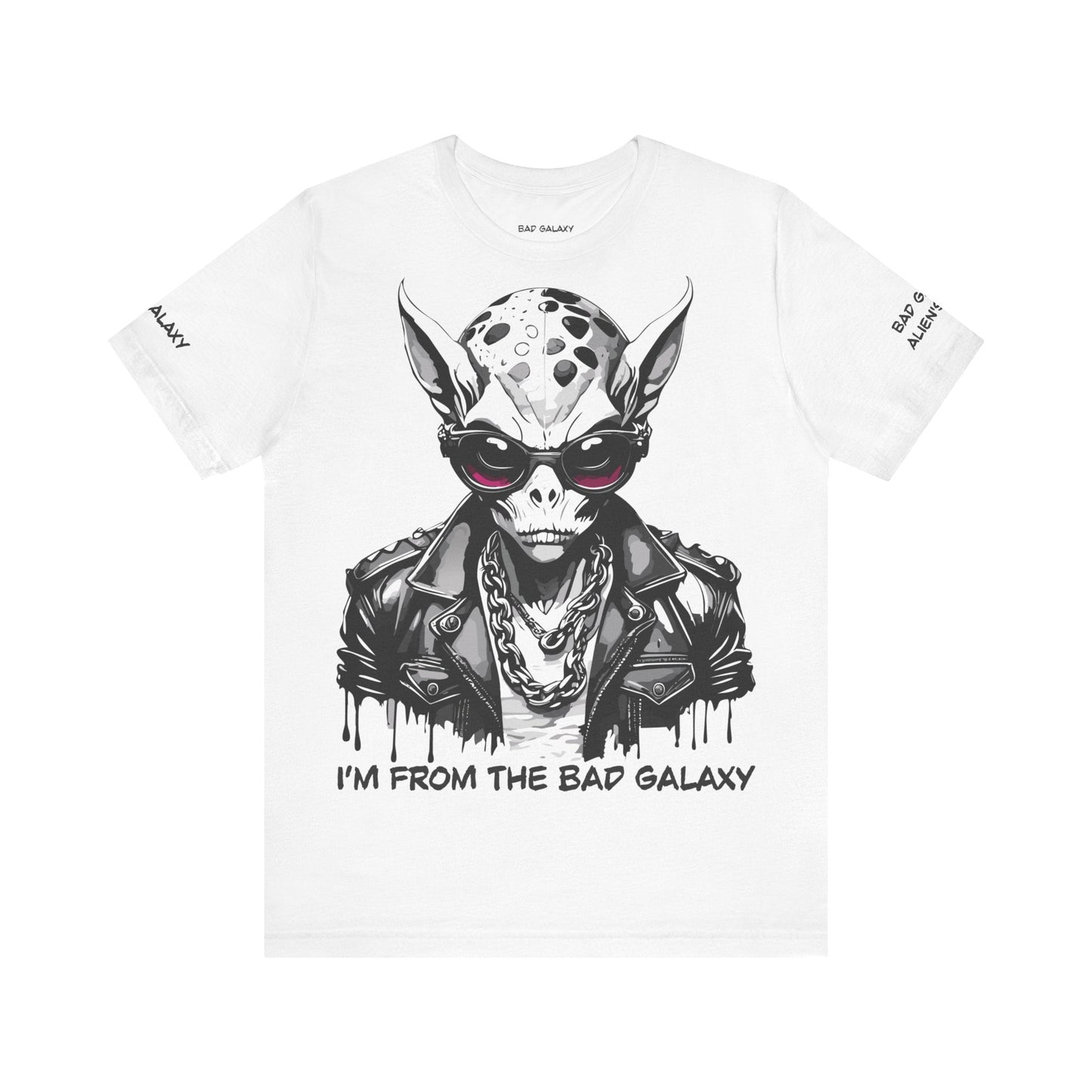 Alien Tee Shirt From Bad Galaxy 100 Cotton Made To Order With Eco Friendly Inks USA