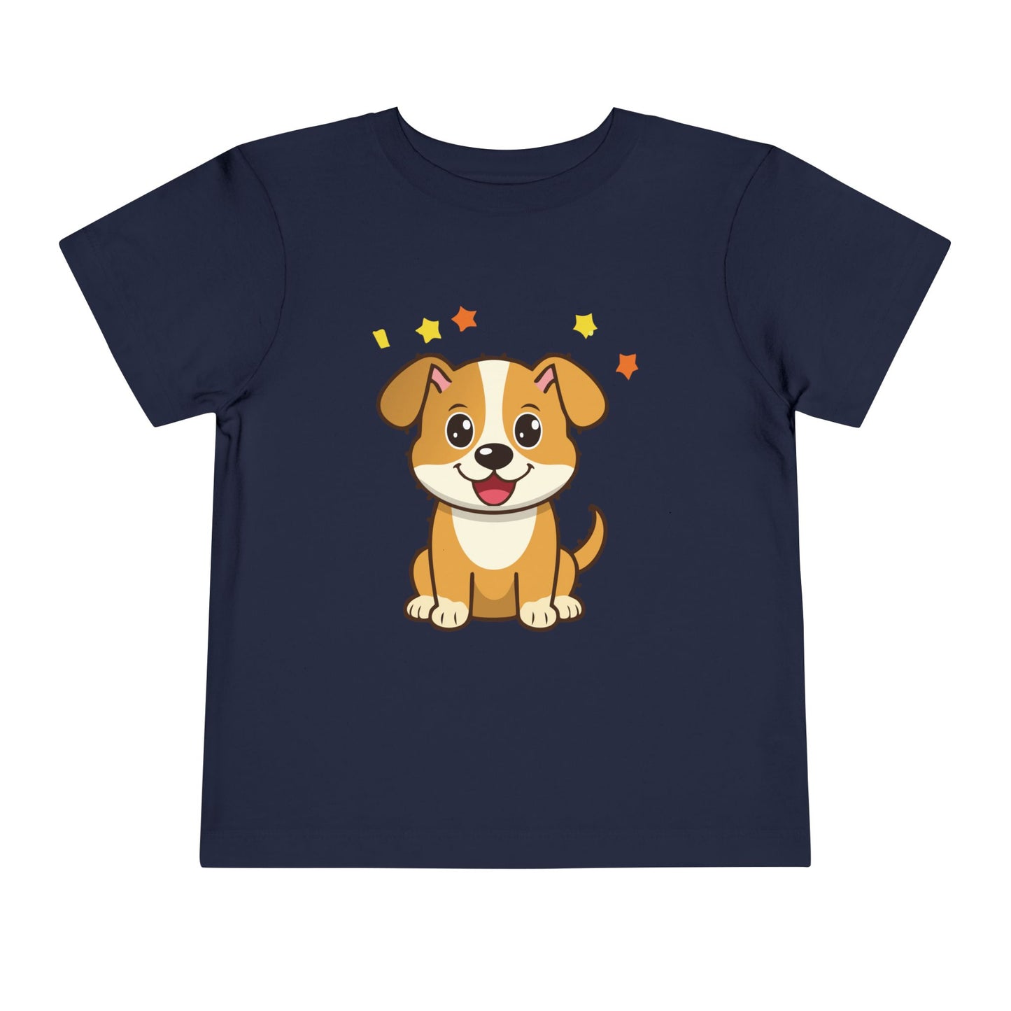 Bonita camiseta de manga corta para niños pequeños con diseño de cachorro: regalo adorable para amantes de las mascotas (2 a 5 años)