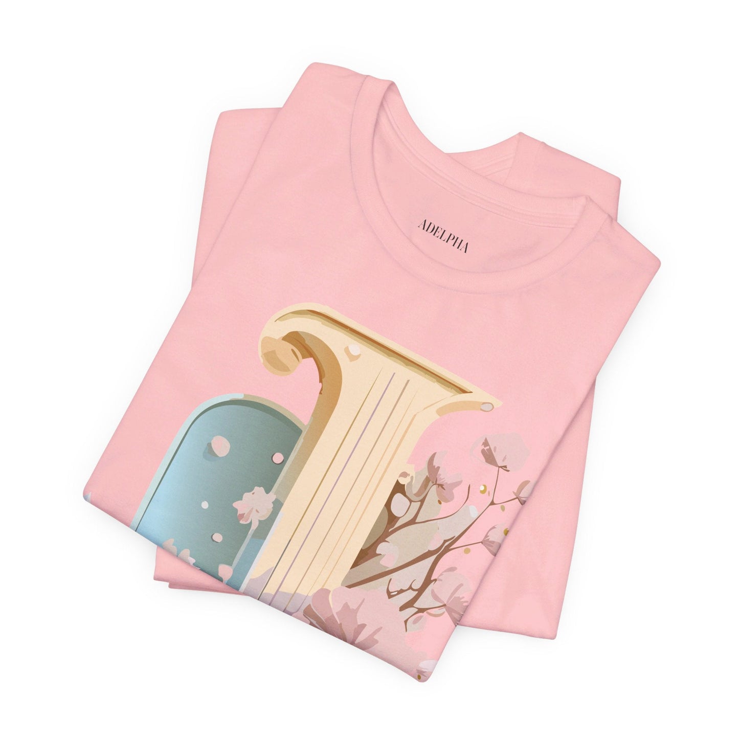 Letter J Shirt Unisex Graphic Tee Adelpha Vintage Inspired Artwork Design Short Sleeve