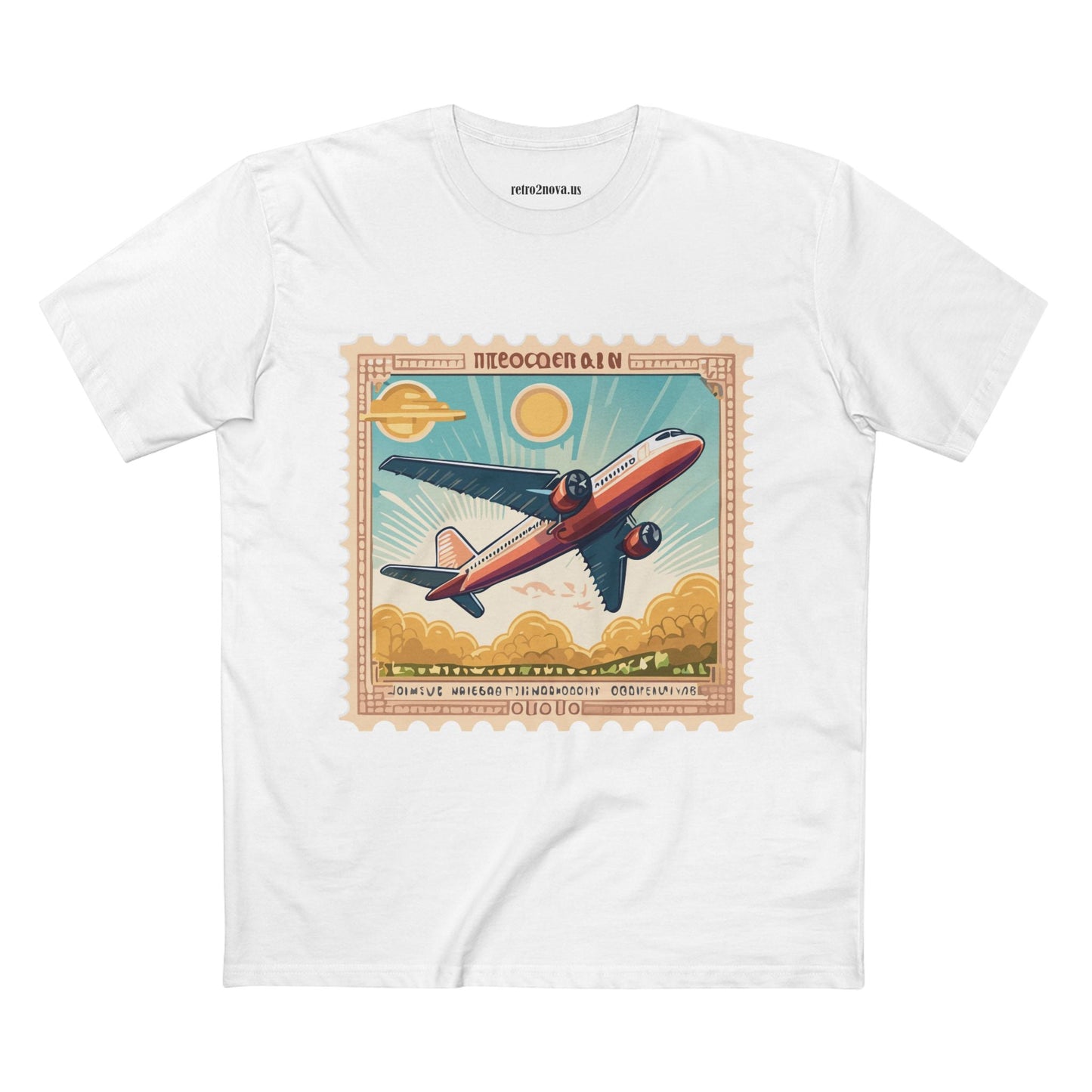 Stamp Shirt Postage Stamp Tee PS5 Unisex Premium Cotton Art Tee By Retro2Nova Pro
