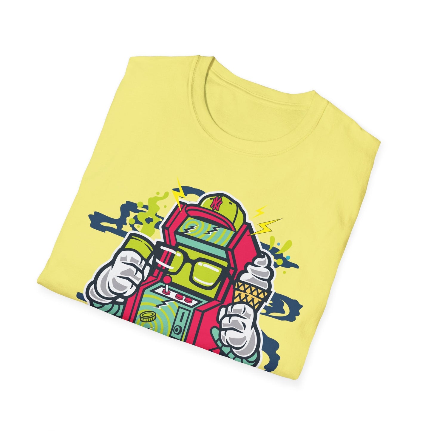 Cartoon T Shirt Animation Tee Funny Graphic Unisex Gildan Softstyle 64000 100 Percent Cotton