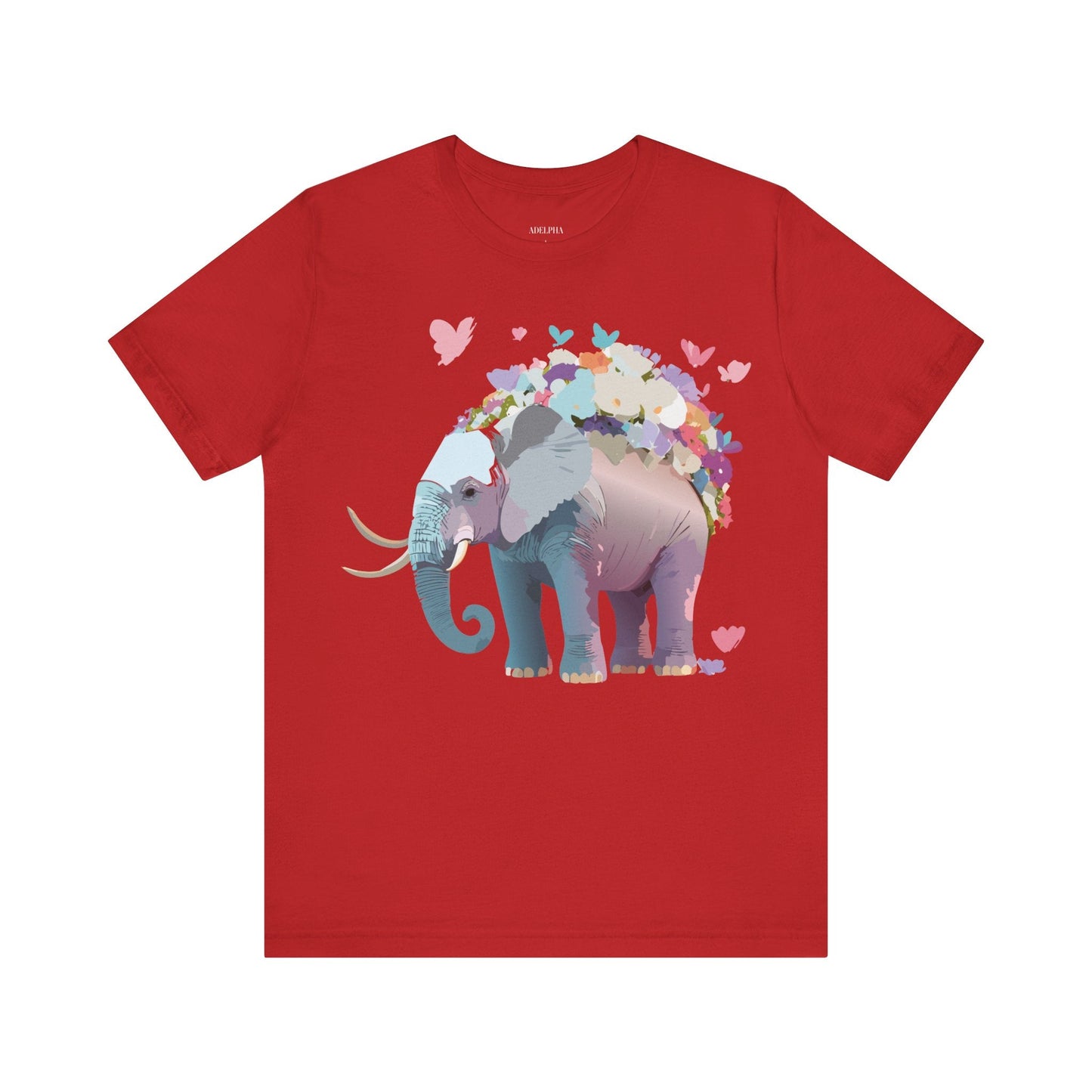 Elephant Shirt Graphic Tee Unisex Vintage Inspired Art Design By Adelpha Original Artwork