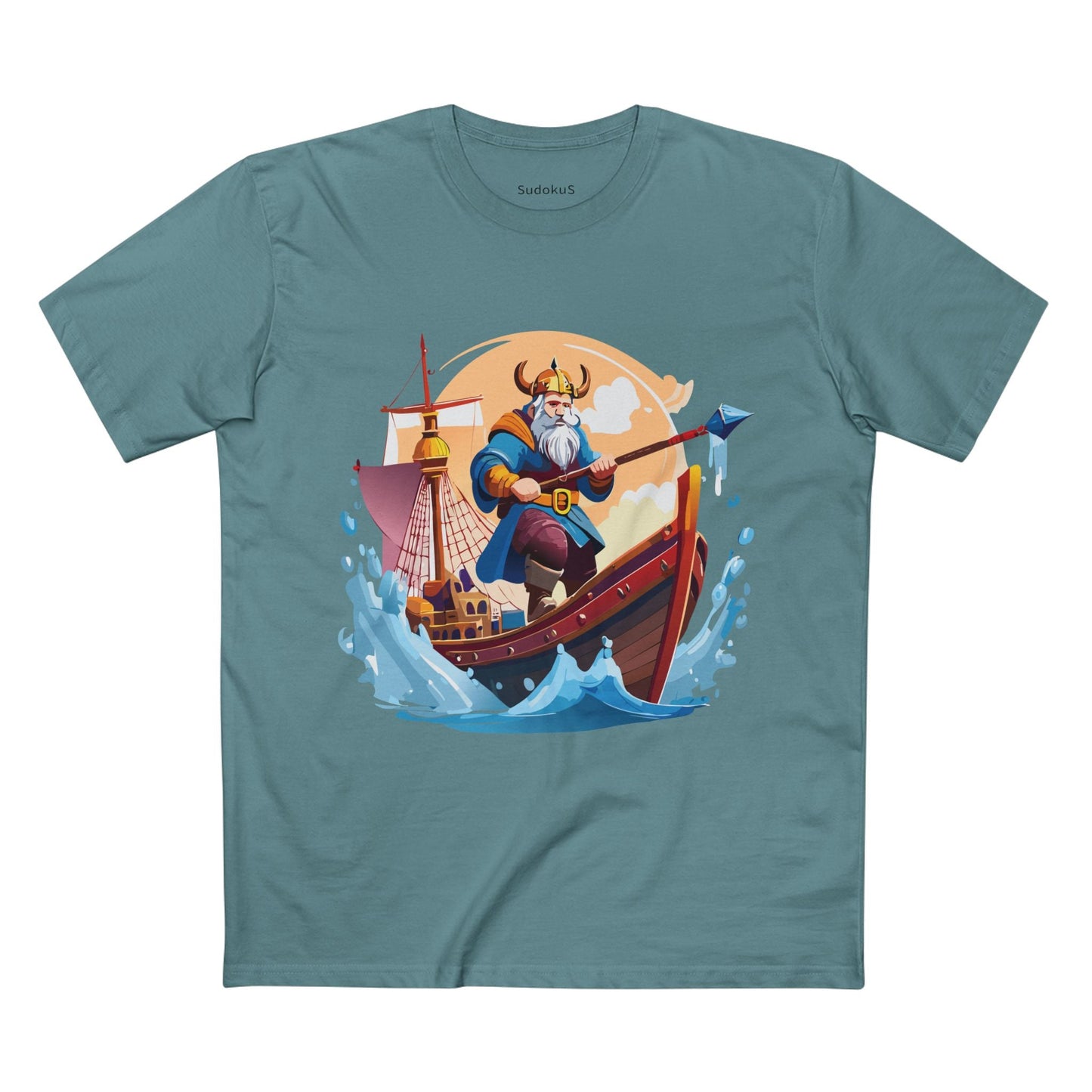 Viking Graphic Unisex 100 Cotton Staple Tee 4