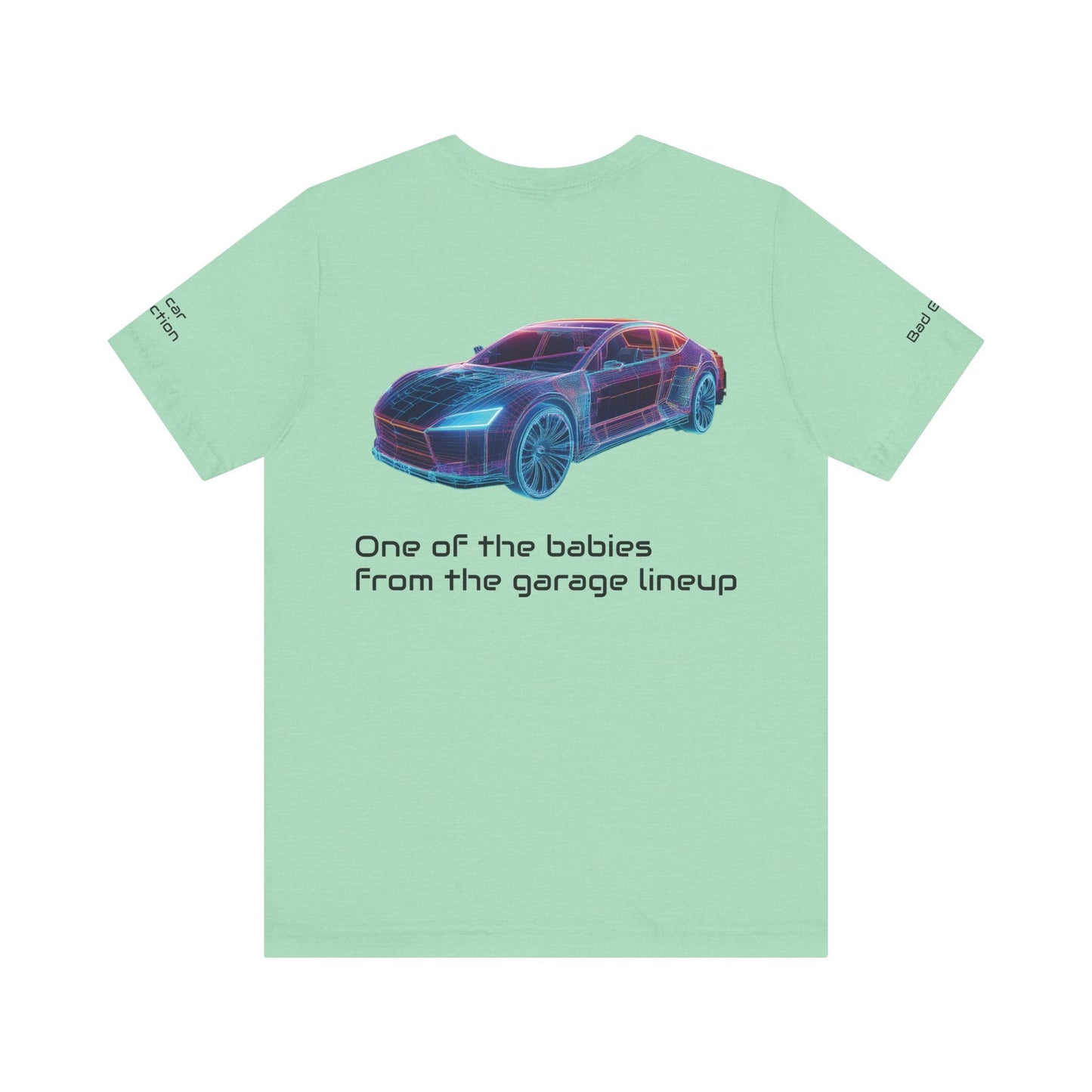 Car Graphic Tee Shirt 100 Percent Cotton Lightweight Car Tees From Bad Galaxy USA Made Guaranteed