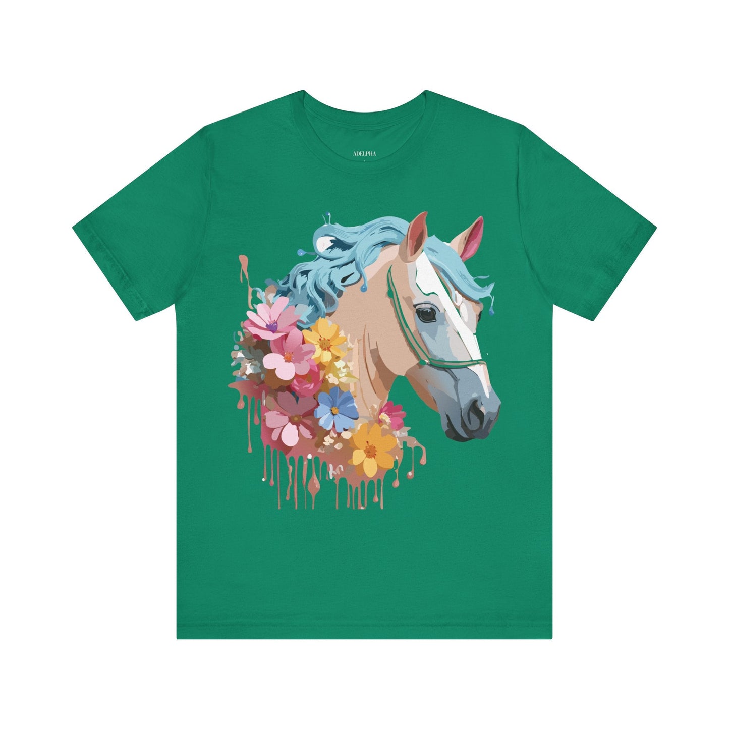 Unisex Horse Graphic Tee From Adelpha Vintage Inspired Art Shirt Short Sleeve Jersey