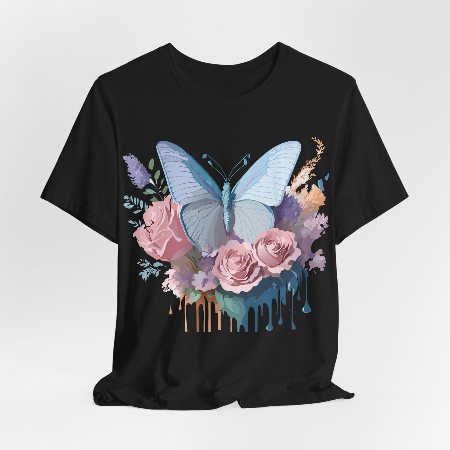 Butterfly Graphic Tee Unisex Jersey Short Sleeve Adelpha Vintage Art Design