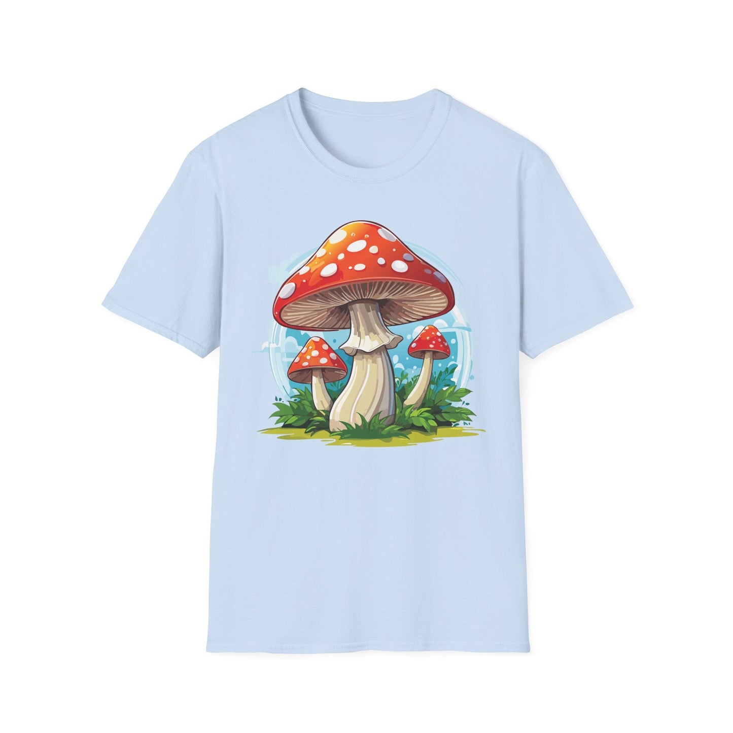 Mashroom Tee Shirt Unisex Funny Mashroom Design 100 Percent Cotton Softstyle Tee