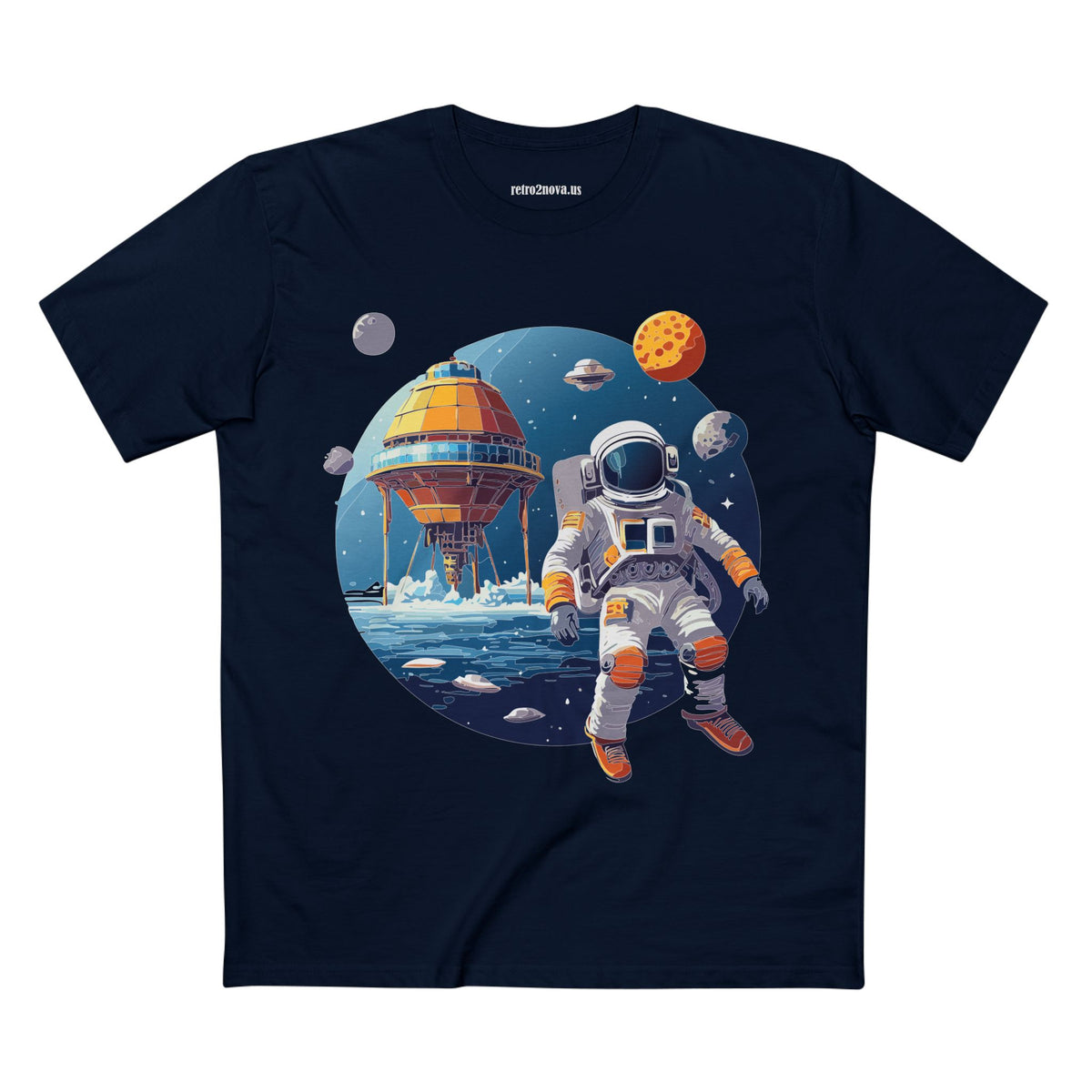 Cosmos Astronaut Graphic Tee Staple Unisex 100 Cotton Tee Shirt - CS-38